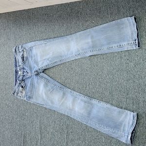Vigoss Chelsea slim boot jeans size women's 3/4 embellished